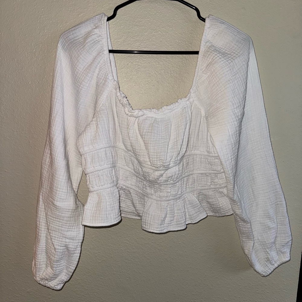 Wild Fable - White Long Sleeve Blouse
